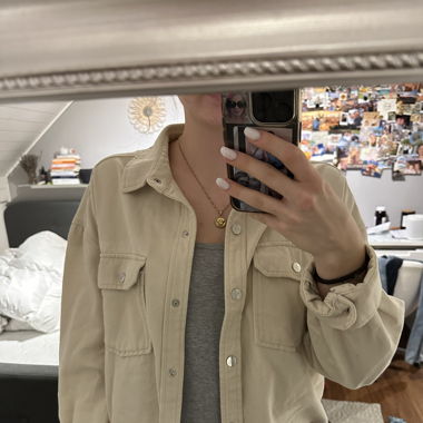 beige Übergangsjacke