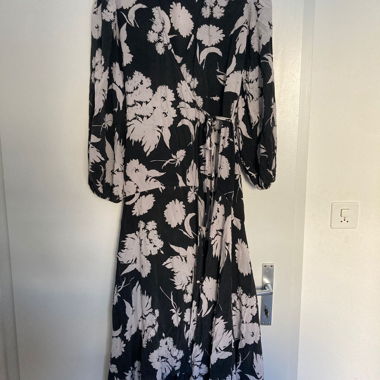 GANNI Silk Wrap Dress