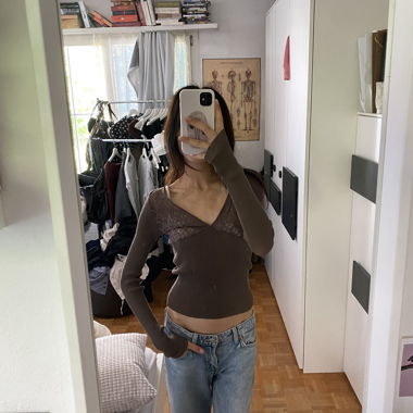 Khaki Zara long-sleeve