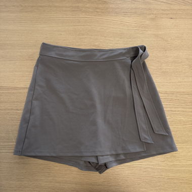 Jupe short marron 