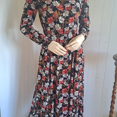 REVIEW Floral Maxi Dress Prepper Boho Kleid S 36