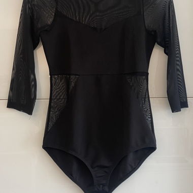 Body nero con mesh