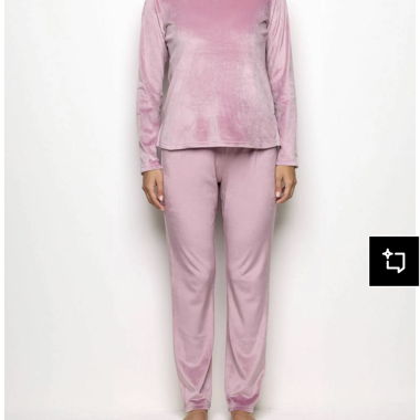 Yamamay Velour Pajama Set Pink L