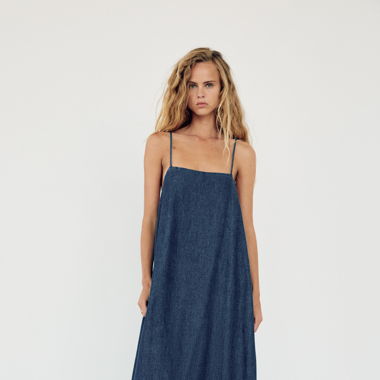 Zara long denim dress