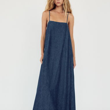 Zara long denim dress