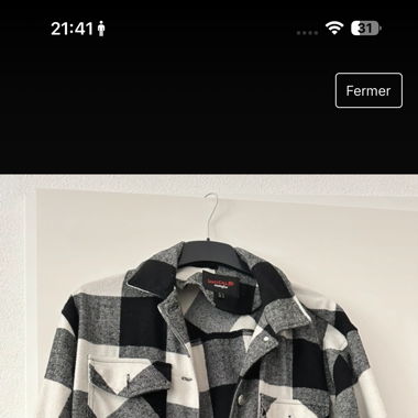 Veste à carreaux 
