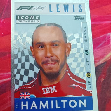 Carta da collezione Lewis Hamilton F1