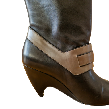 Bottes Balenciaga en cuir noir - Taille 39.5