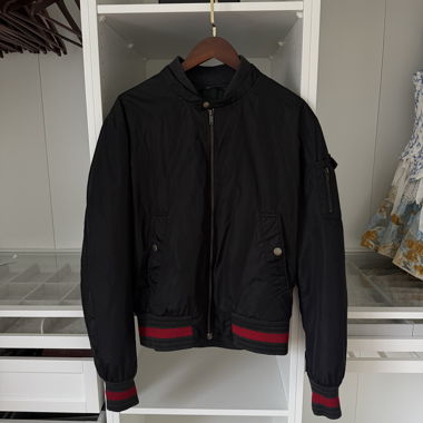 Gucci Bomberjacke Schwarz Grösse 52