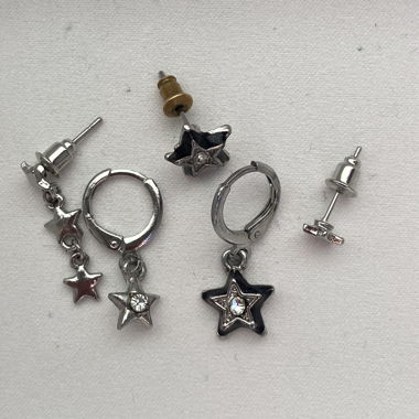 Set di orecchini a stella