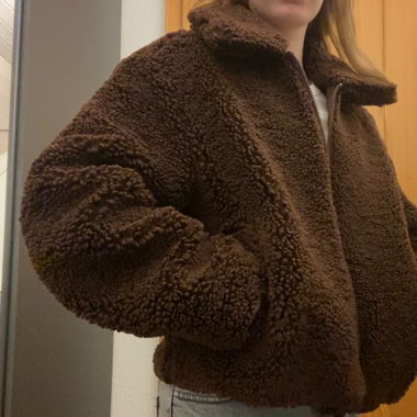 Braune teddy Winterjacke