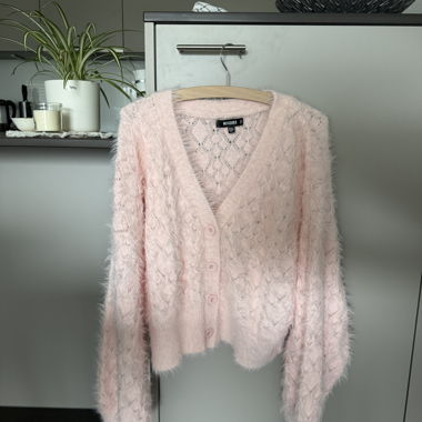 Missguided rosa Strickcardigan