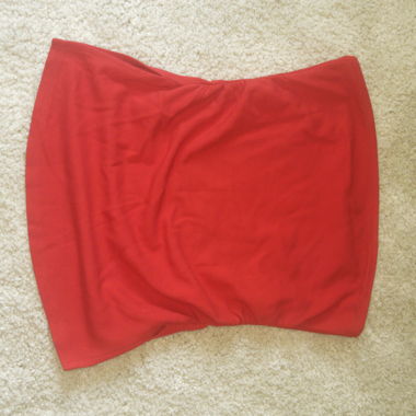 Red tube top