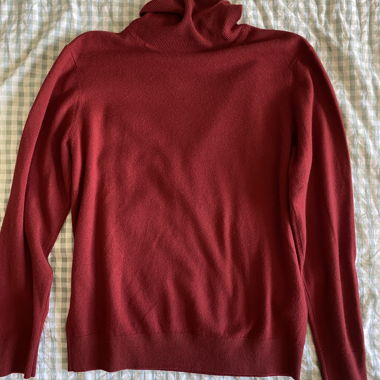 Maglione con collo alto in cachemire Uniqlo