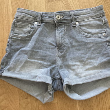 Bershka Grey Denim Shorts