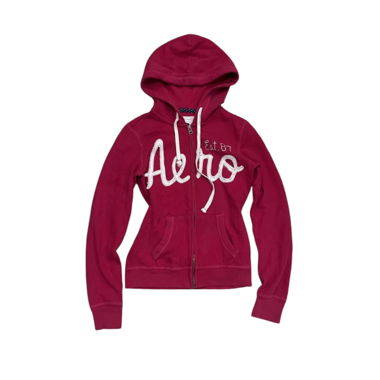 S Aeropostale pink zip-hoodie Cardigan vintage y2k