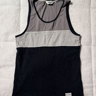 !Solid débardeur gris bleu foncé taille M