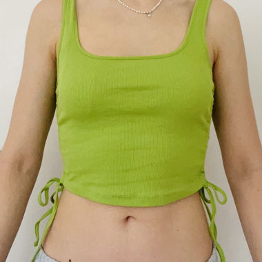 Matcha Green Cropped Top