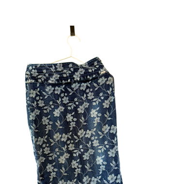 Jupe Crayon en Denim Florale de GUESS