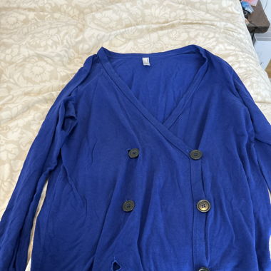 Rich blue cardigan 