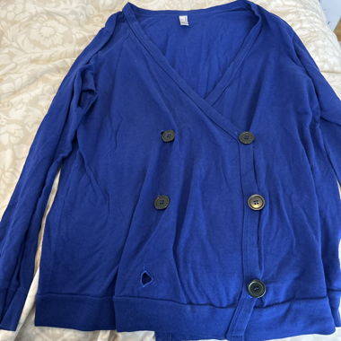 Rich blue cardigan 