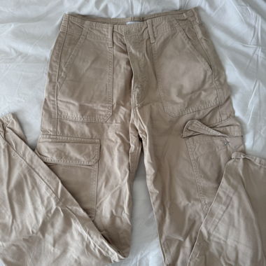 Pantalons cargo beige Zara
