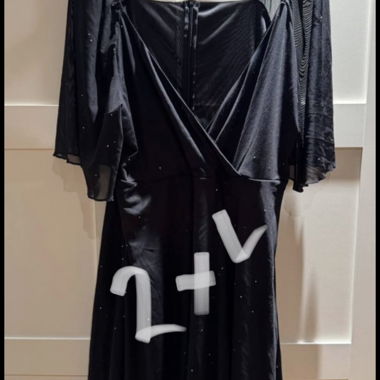 Black dress with wide sleeves