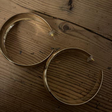Large earrings