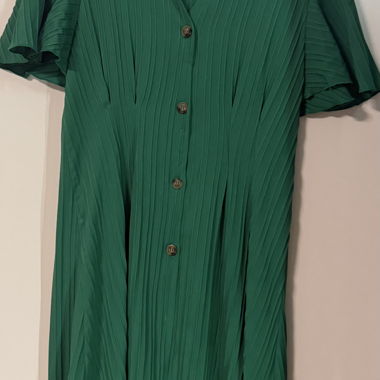 Robe verte avec boutons - taille L
