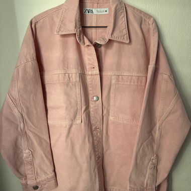 Giacca jeans rosa Zara donna