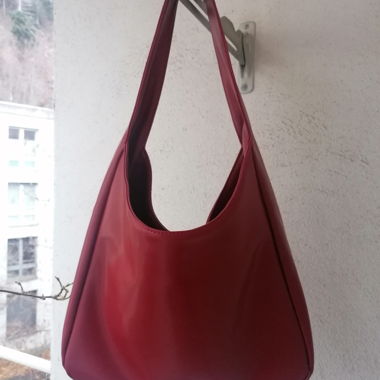 Tasche Kunstleder rot NEU