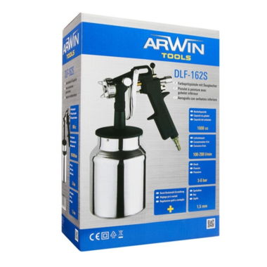 Farbspritzpistole mit Saugbecher - Arwin