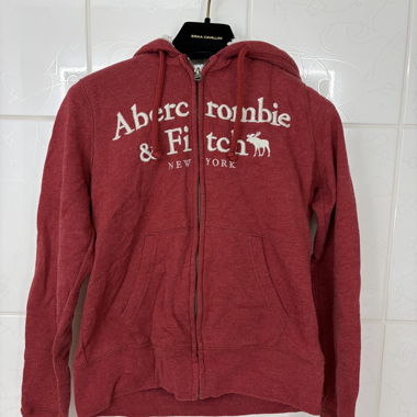 Abercrombie & Fitch Fleece Hoodie Rot XS