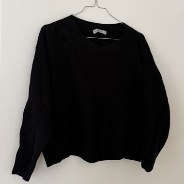 Zara Strickpullover schwarz
