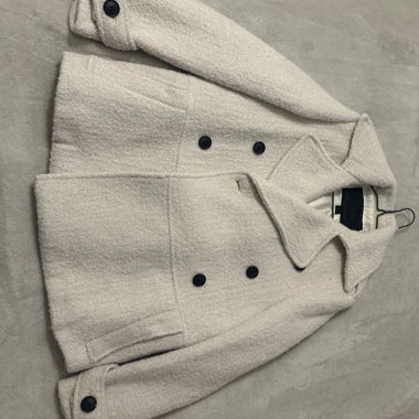 Zara short double-breasted coat XS