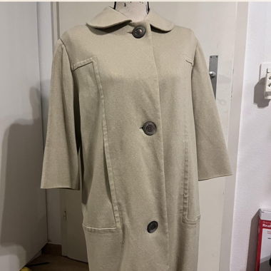 Manteau vintage crème des années 60