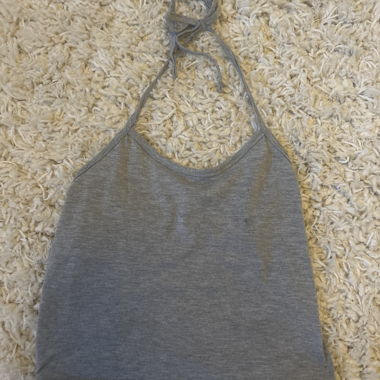Top à bretelles gris