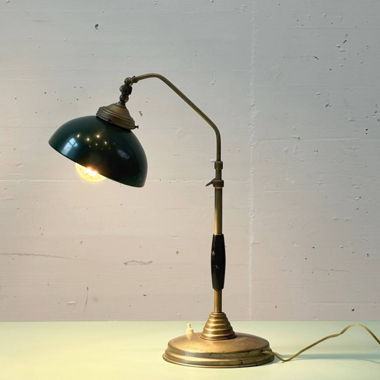 Industrial Metal Table Lamp, 1930s