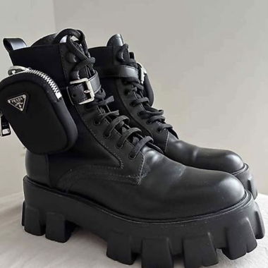 Bottines de combat Prada Monolith