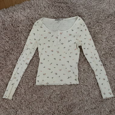 T-shirt manches longues fleurs