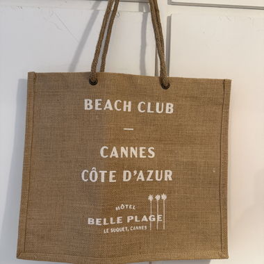 Jute Beach Club Bag