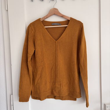 Cardigan in maglia b. young giallo senape taglia S