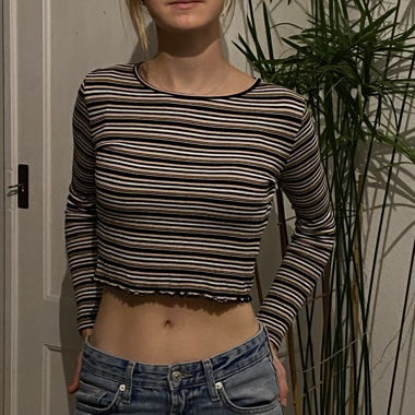 Striped crop top