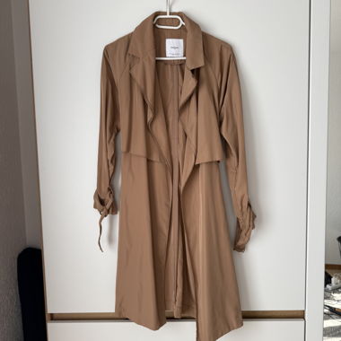Brown trench coat