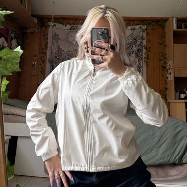 vintage unisex white nike track jacket