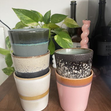 Tazze/bicchieri da caffè HKliving stile 70s 5 Stk
