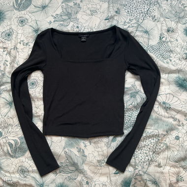 T-shirt à manches longues AMISU noir