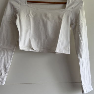 Haut crop top blanc 