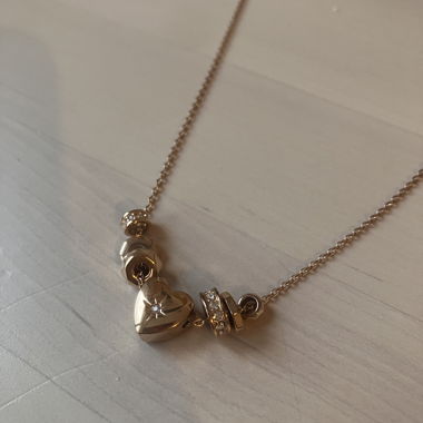 Fossil Rose Gold Necklace