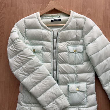 Piumino imbottito GLOBUS azzurro chiaro